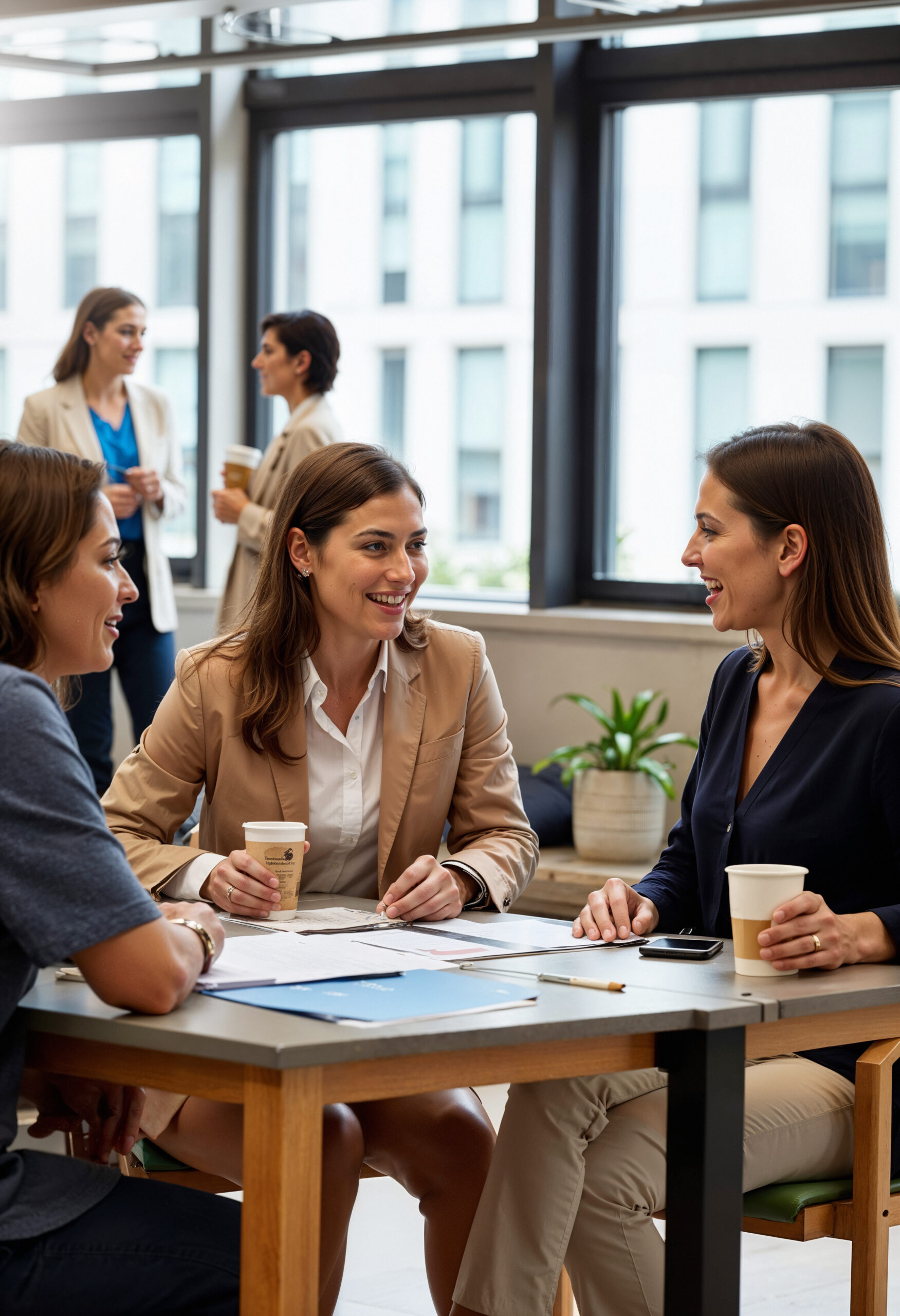 businesswomen meeting